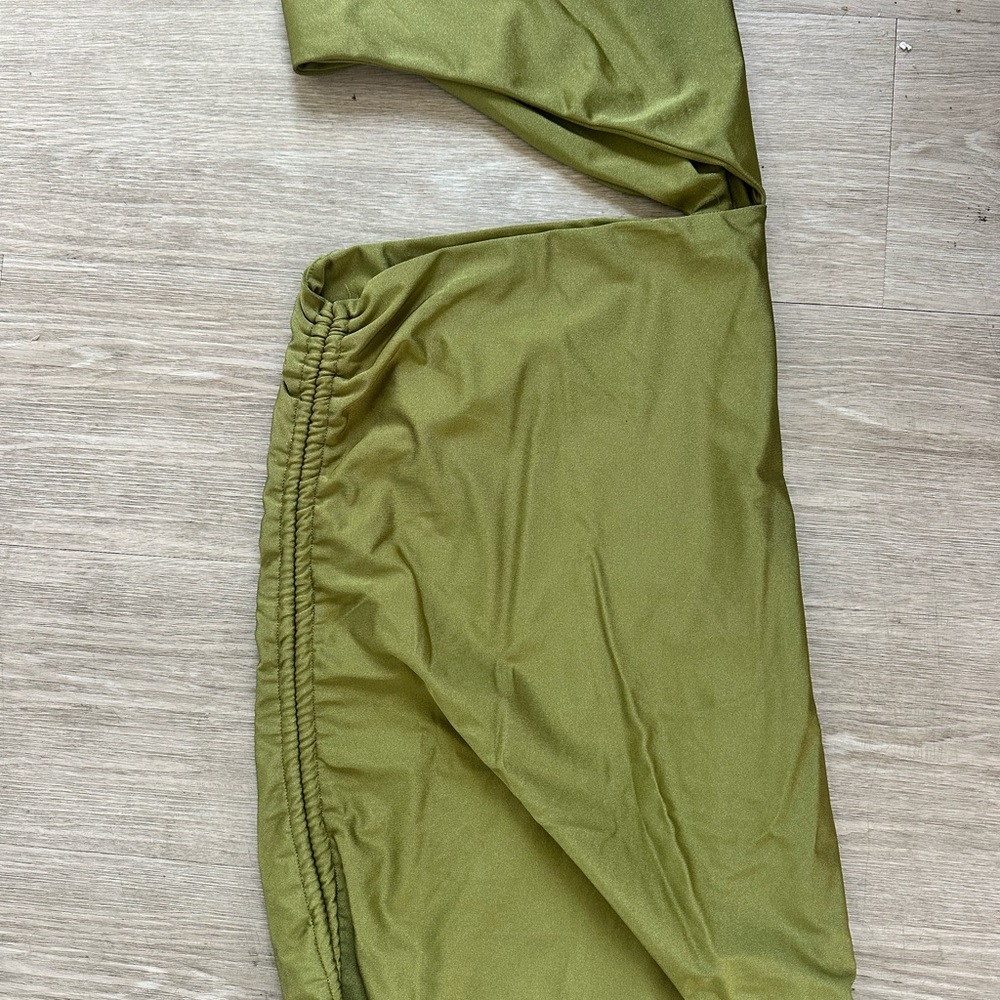 Olive Green Maxi Skirt